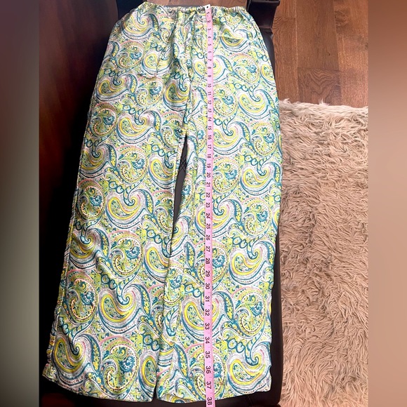 August Moon 100% silk paisley pajama bottom, Size S. NWOT - Picture 5 of 9